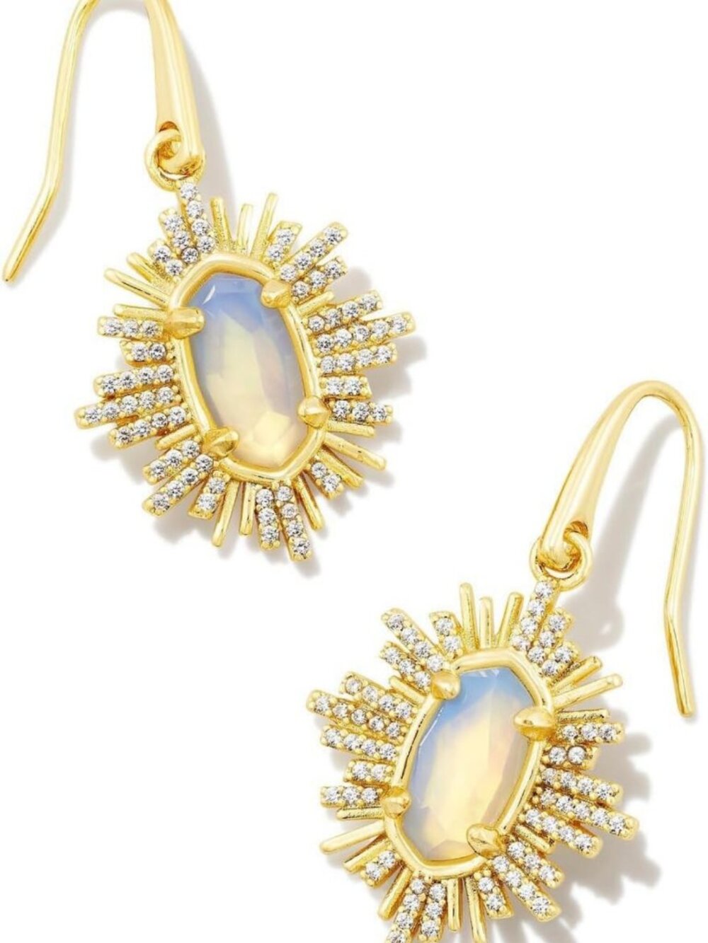 Sunburst Drop Earrings - Elegant Statement Jewelry for Any Occasion